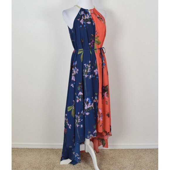 Ted Baker HANIE Two-Tone Floral Maxi Dress - 2 - Picture 9 of 10